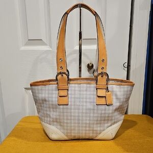 Coach 2004 Vintage Soho Tattersall Twill Tote Creed M04Q-1823 EUC